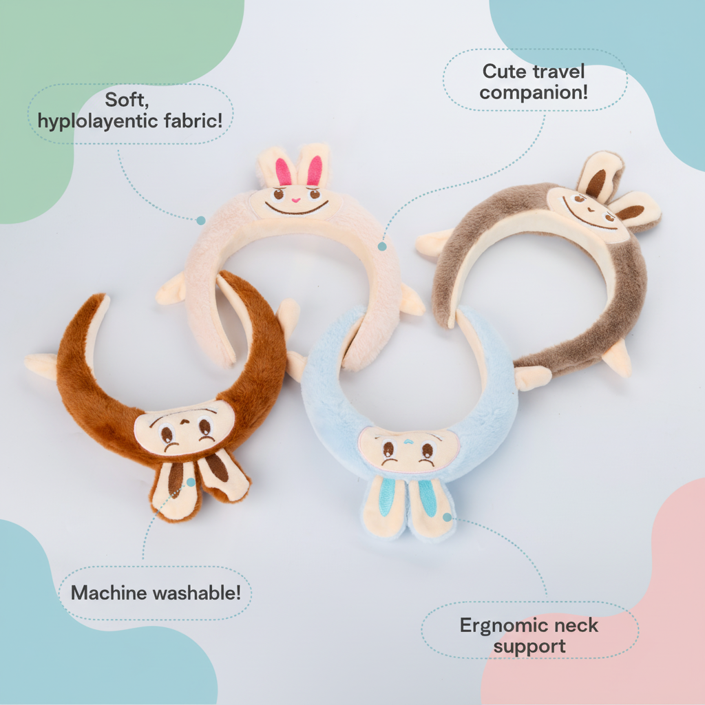 Plush Bunny-Ear Headband