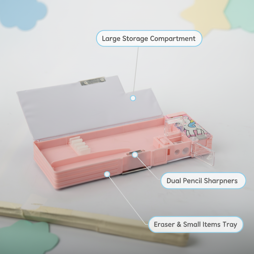 Magic Unicorn Lock Pencil Box