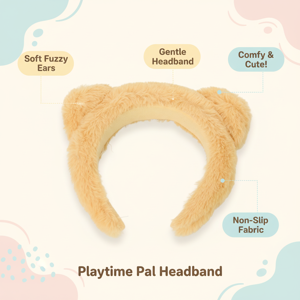 Plush Bear Ear Headband