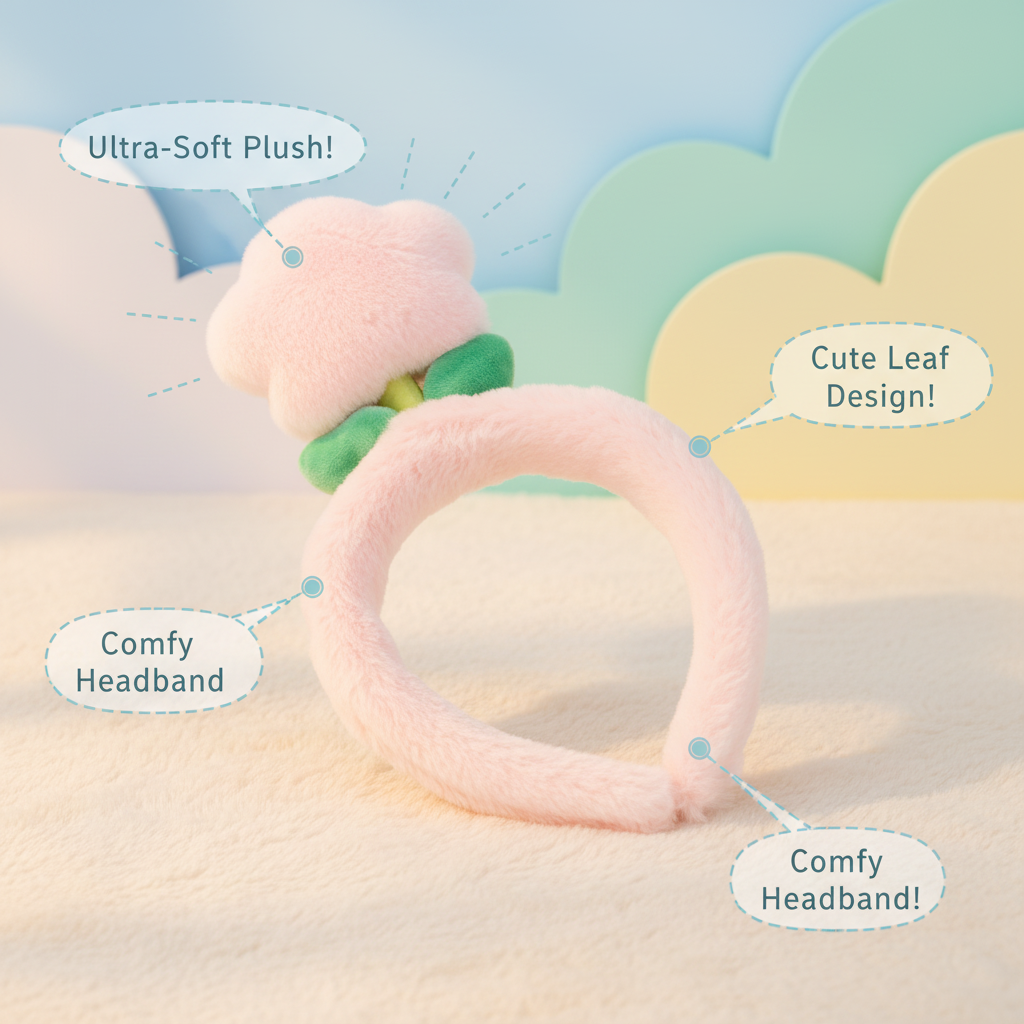 Plush Flower Headband
