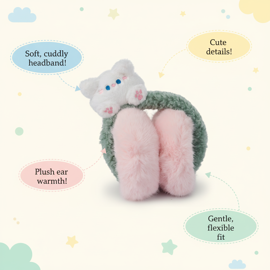 Bear-Themed Winter Earmuffs