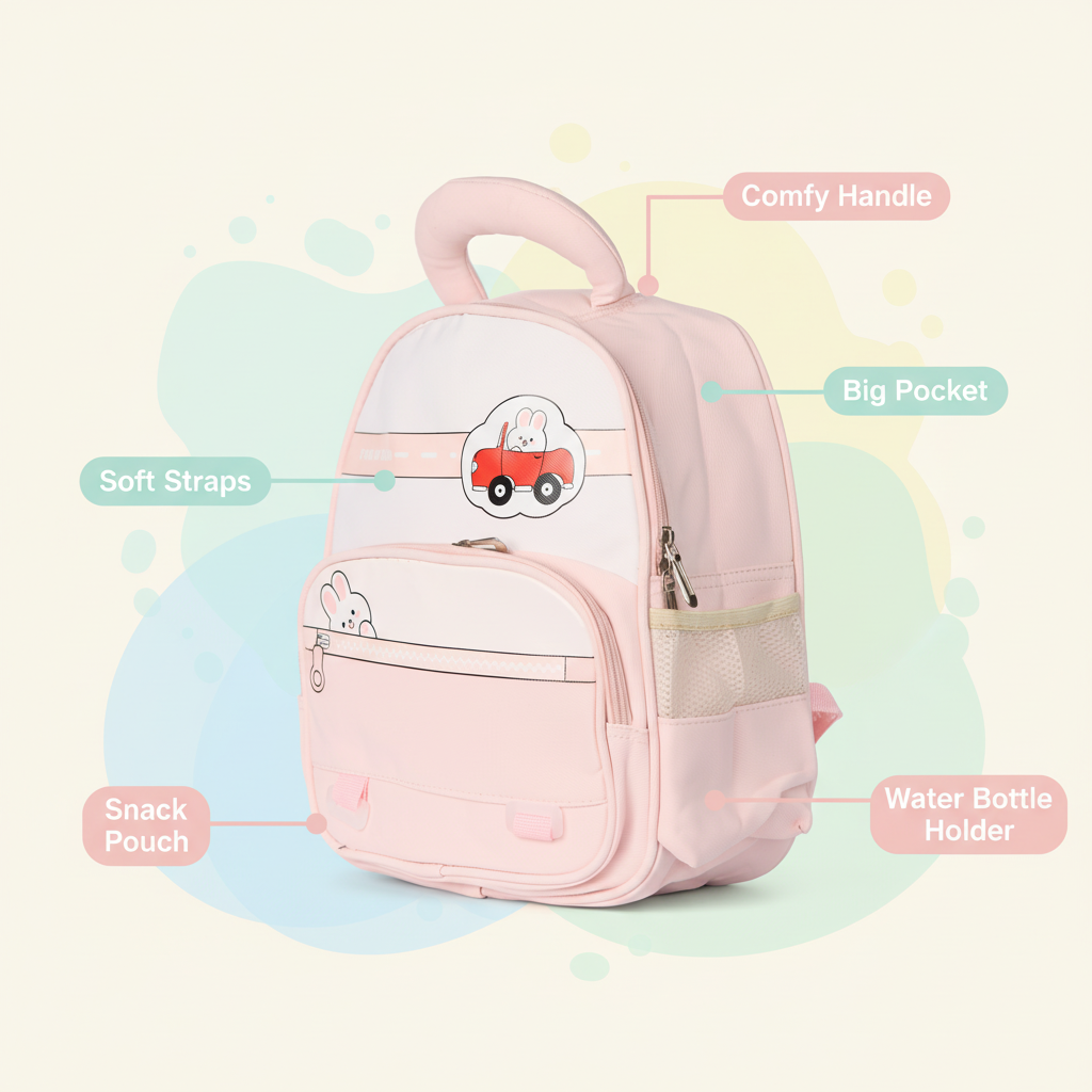 Forest Green Car Explorer Toddler Backpack