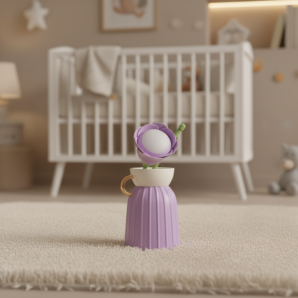 Aqua Flower Vase LED Lamp