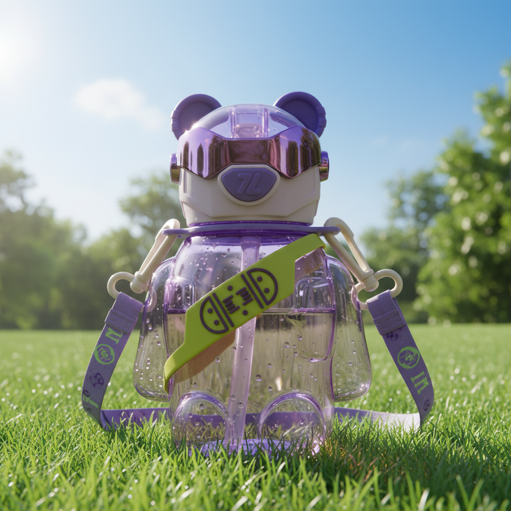 Robo Skater Bear Bottle – Cosmic Blue