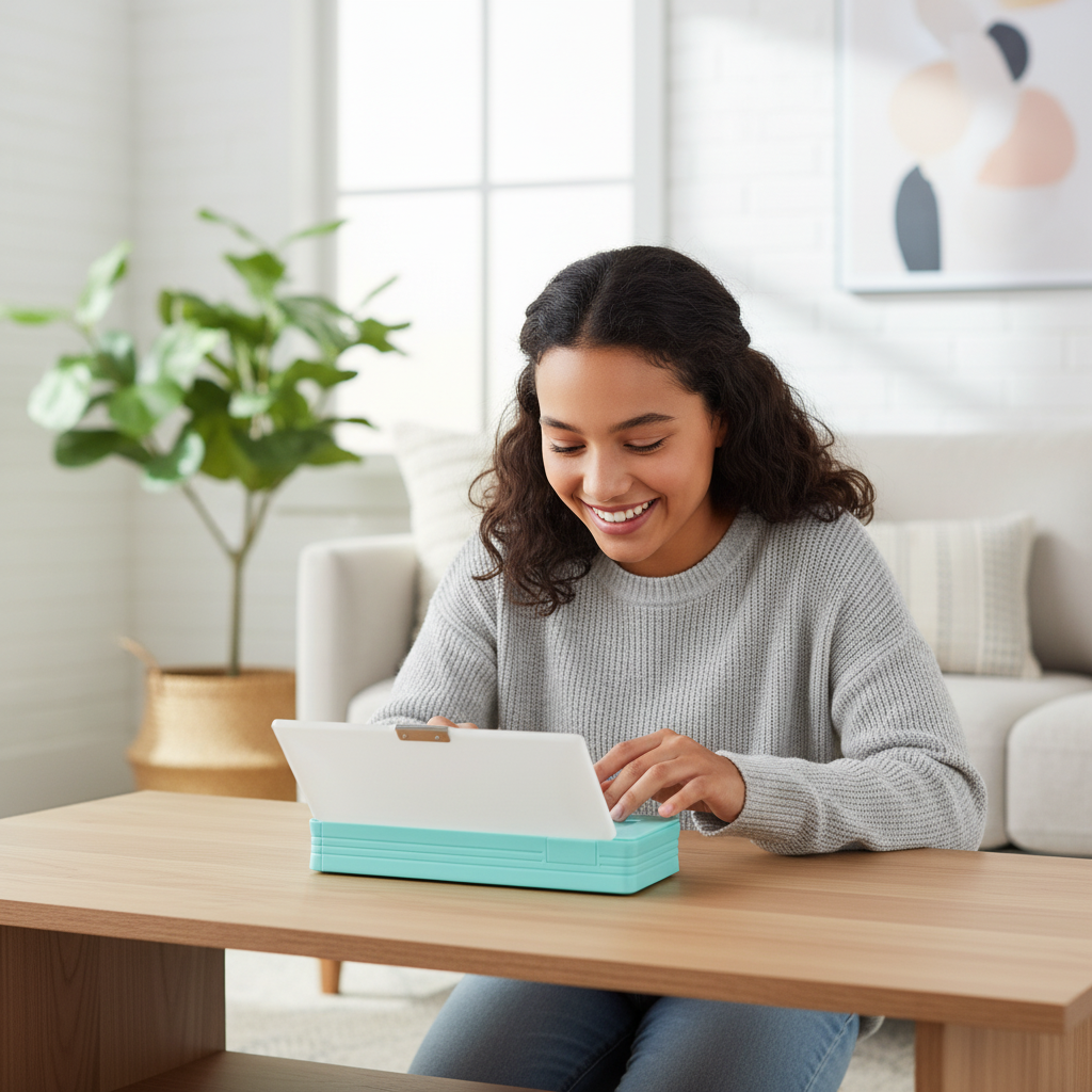 Smiley Dino Garden Lock Pencil Box