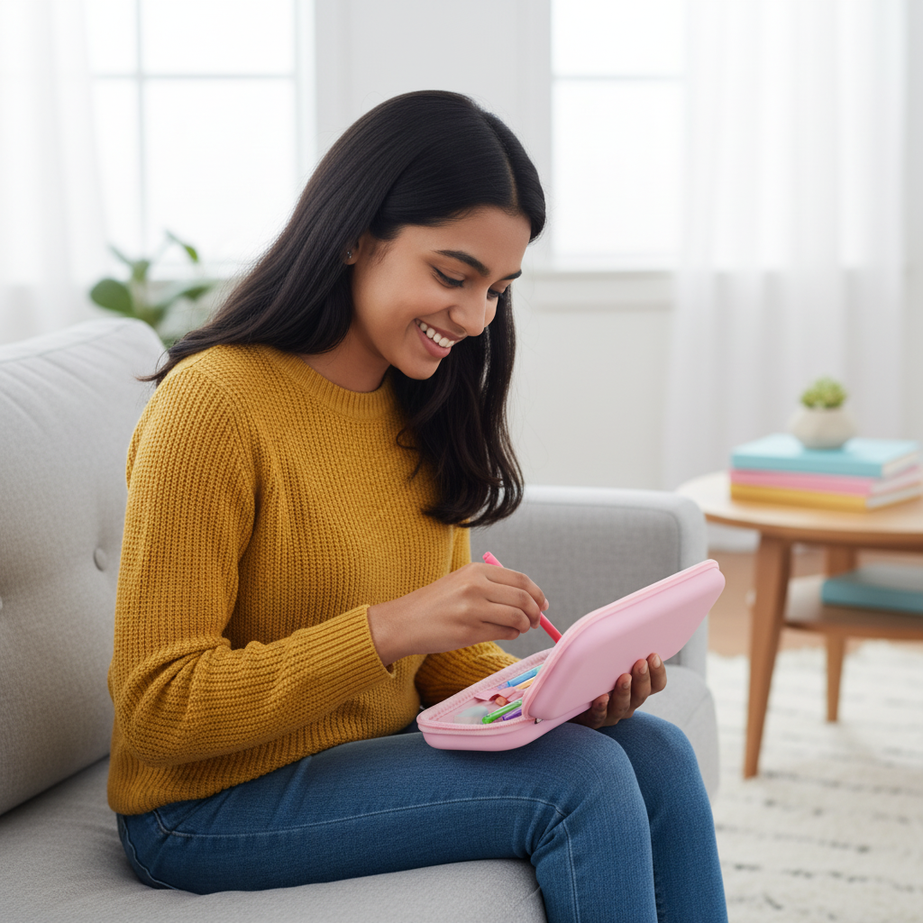 Galaxy Astronaut Zipper Pencil Pouch