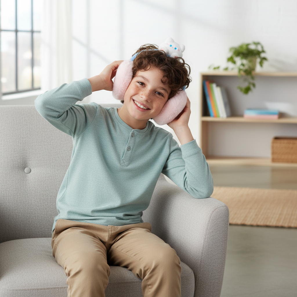 Bear-Themed Winter Earmuffs