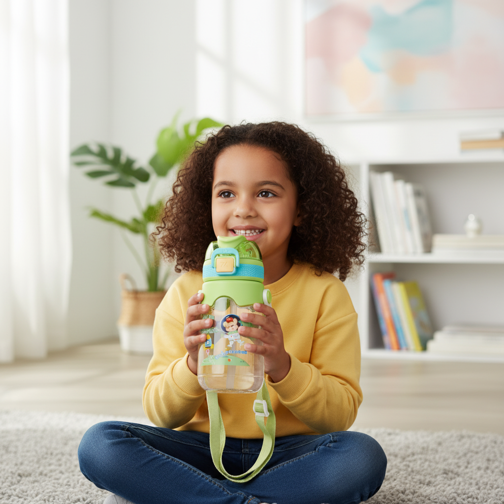 Astro Explorer Kids Straw Bottle