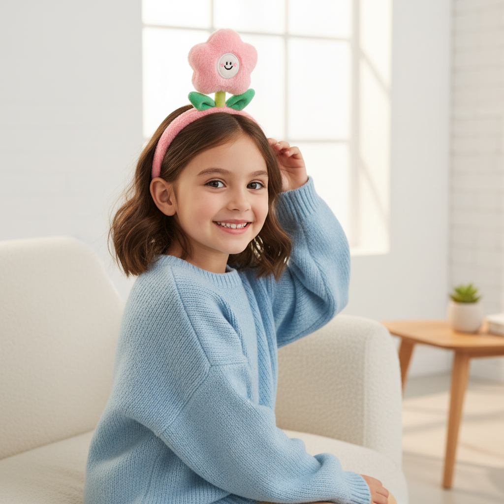 Plush Flower Headband