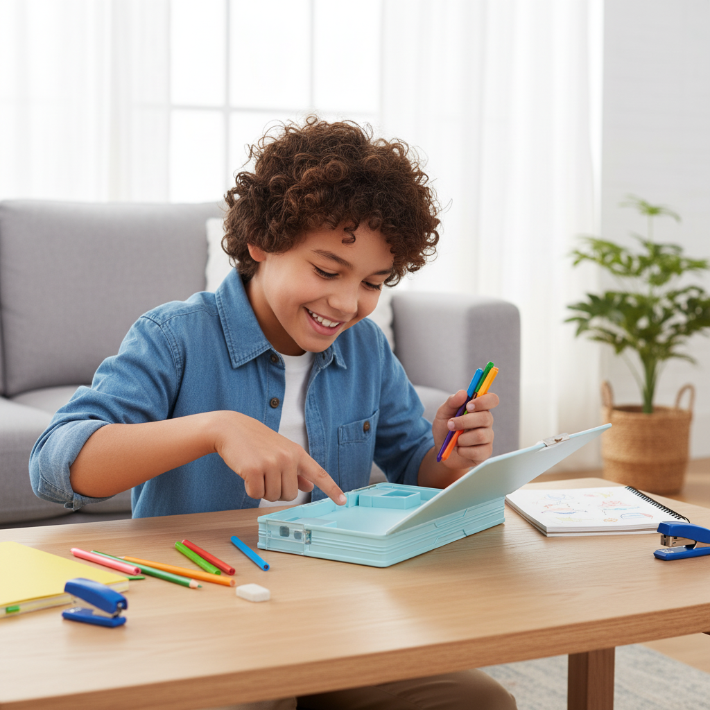 Nice Day Penguin Lock Pencil Box