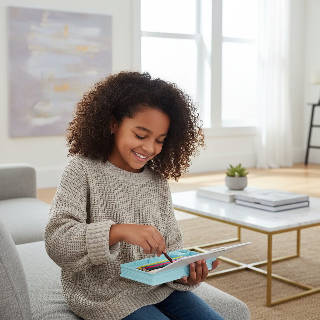 Nice Day Penguin Lock Pencil Box