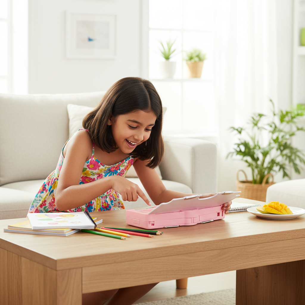 Space Mission Astronaut Lock Pencil Box