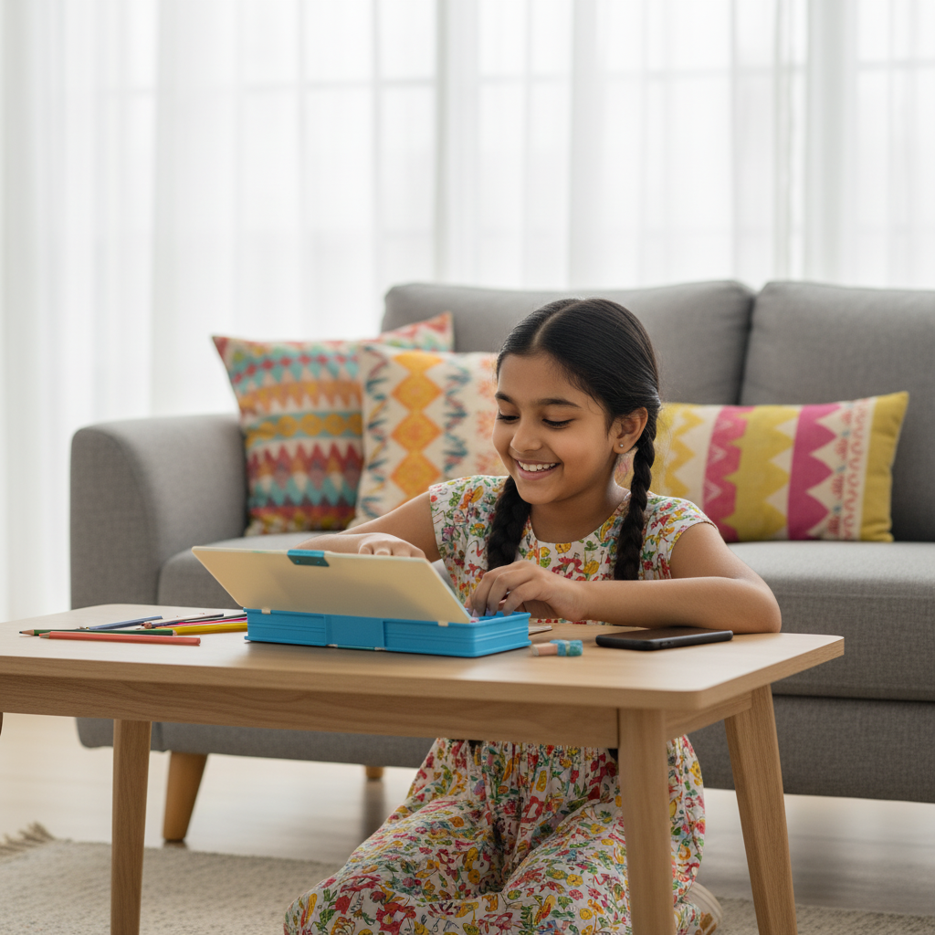 Space Kid Utility Pencil Box with Calculator
