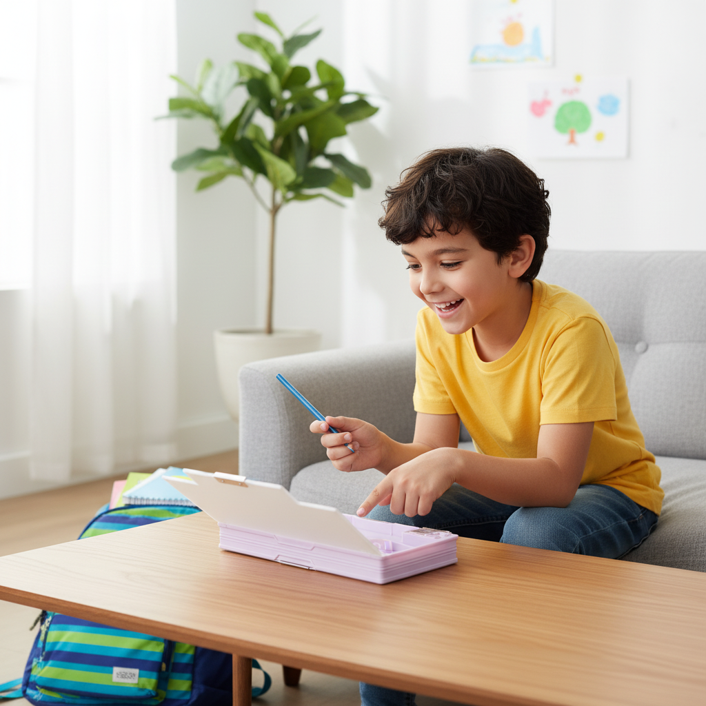 Nice Day Penguin Lock Pencil Box