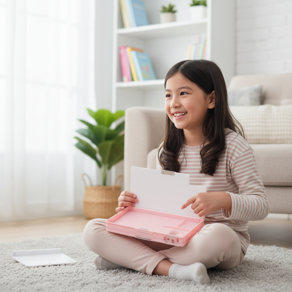 Nice Day Penguin Lock Pencil Box