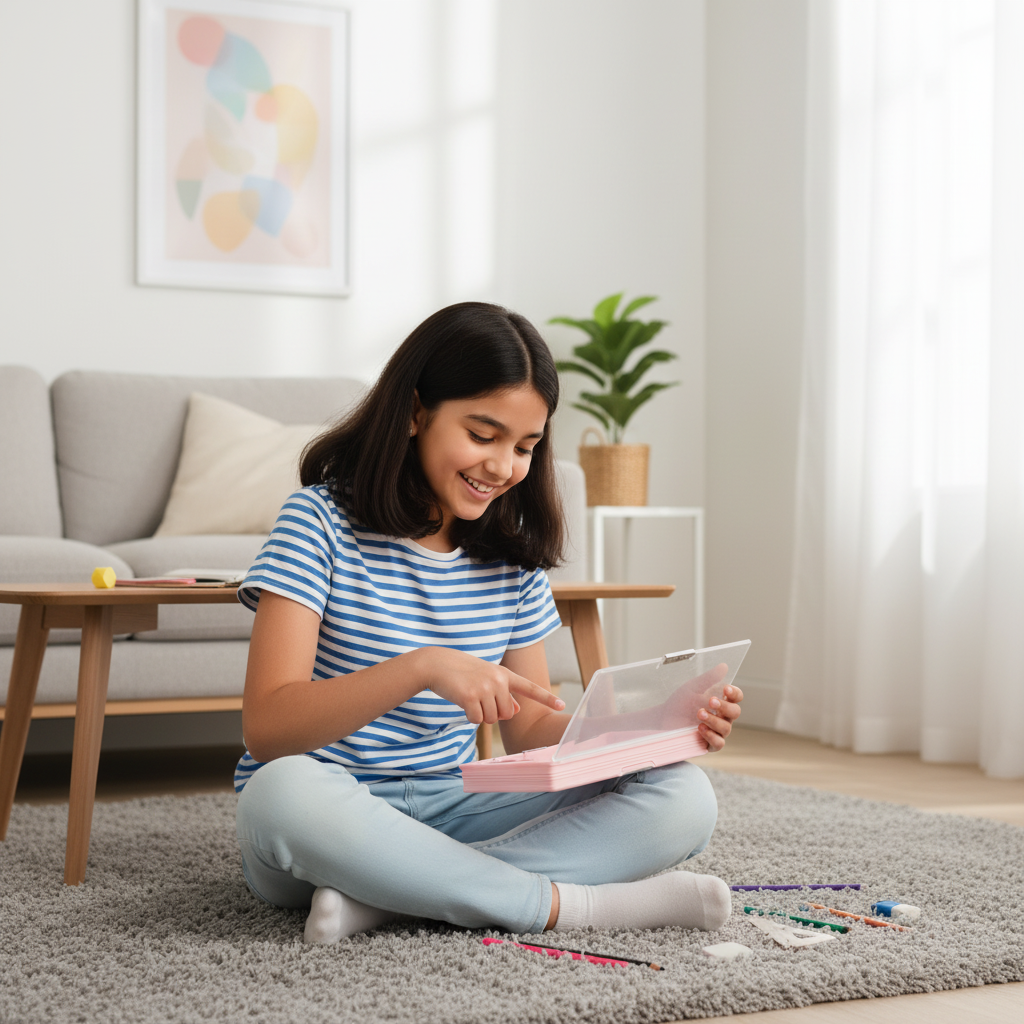 Nice Day Penguin Lock Pencil Box