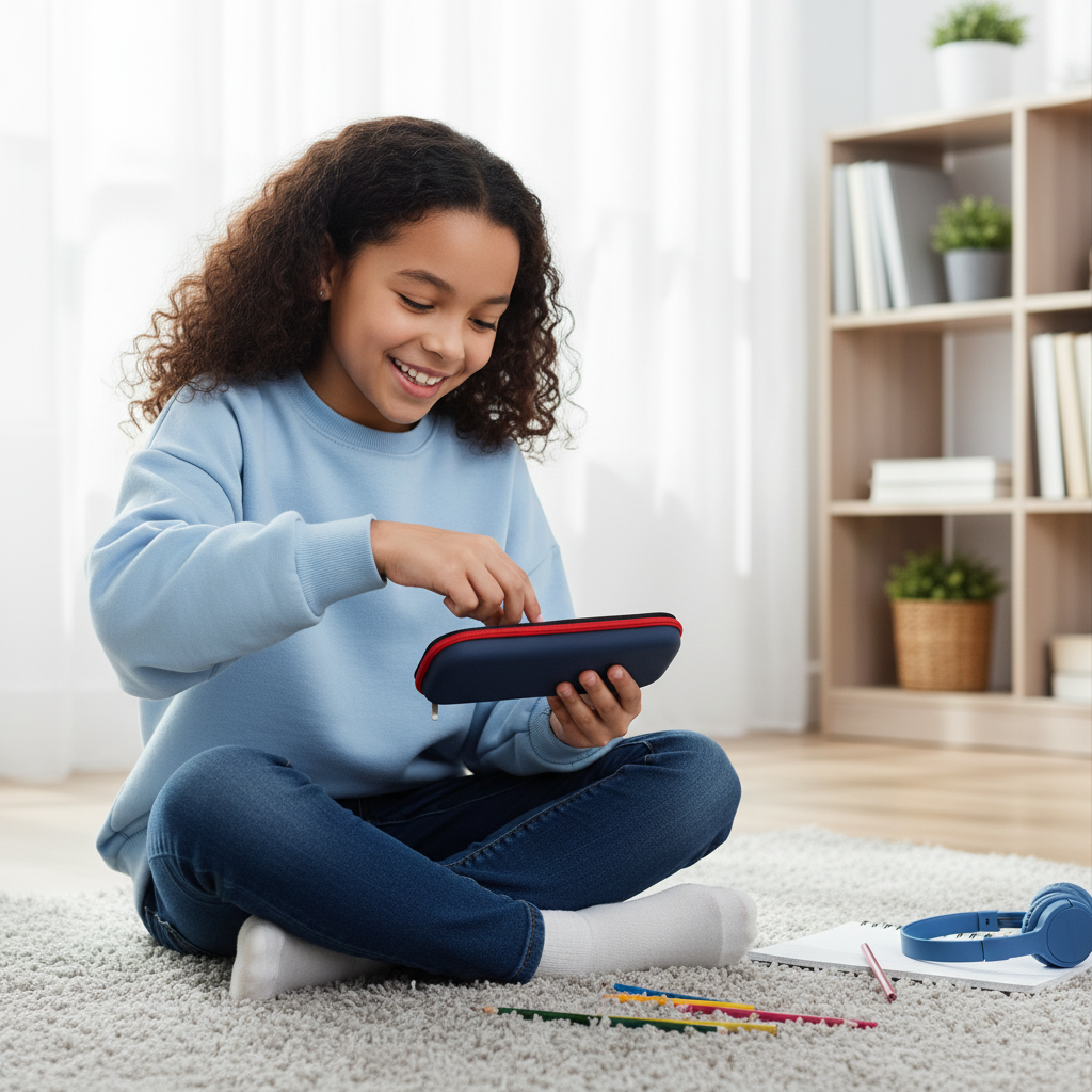 Galaxy Astronaut Zipper Pencil Pouch