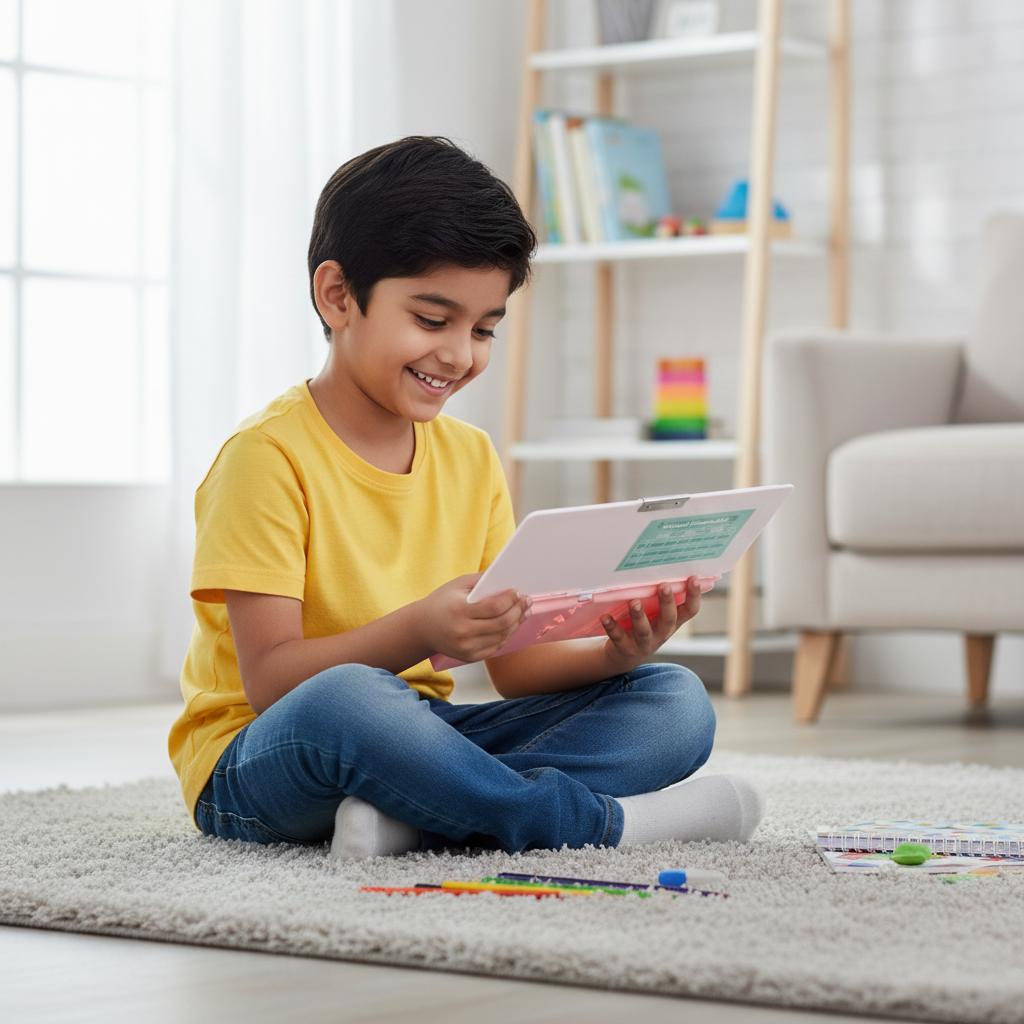 Cheerful Cat Study Lock Pencil Box