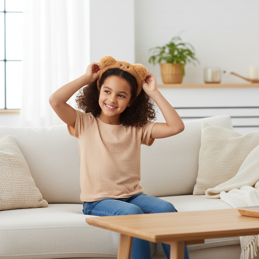 Plush Bear Ear Headband