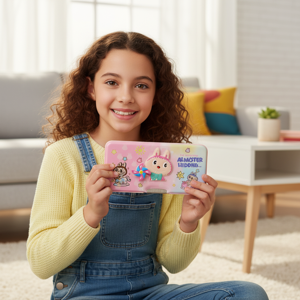 Nice Day Penguin Lock Pencil Box