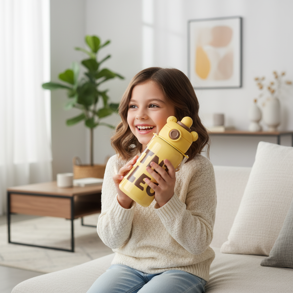 Cotton Candy Bear Sipper Bottle