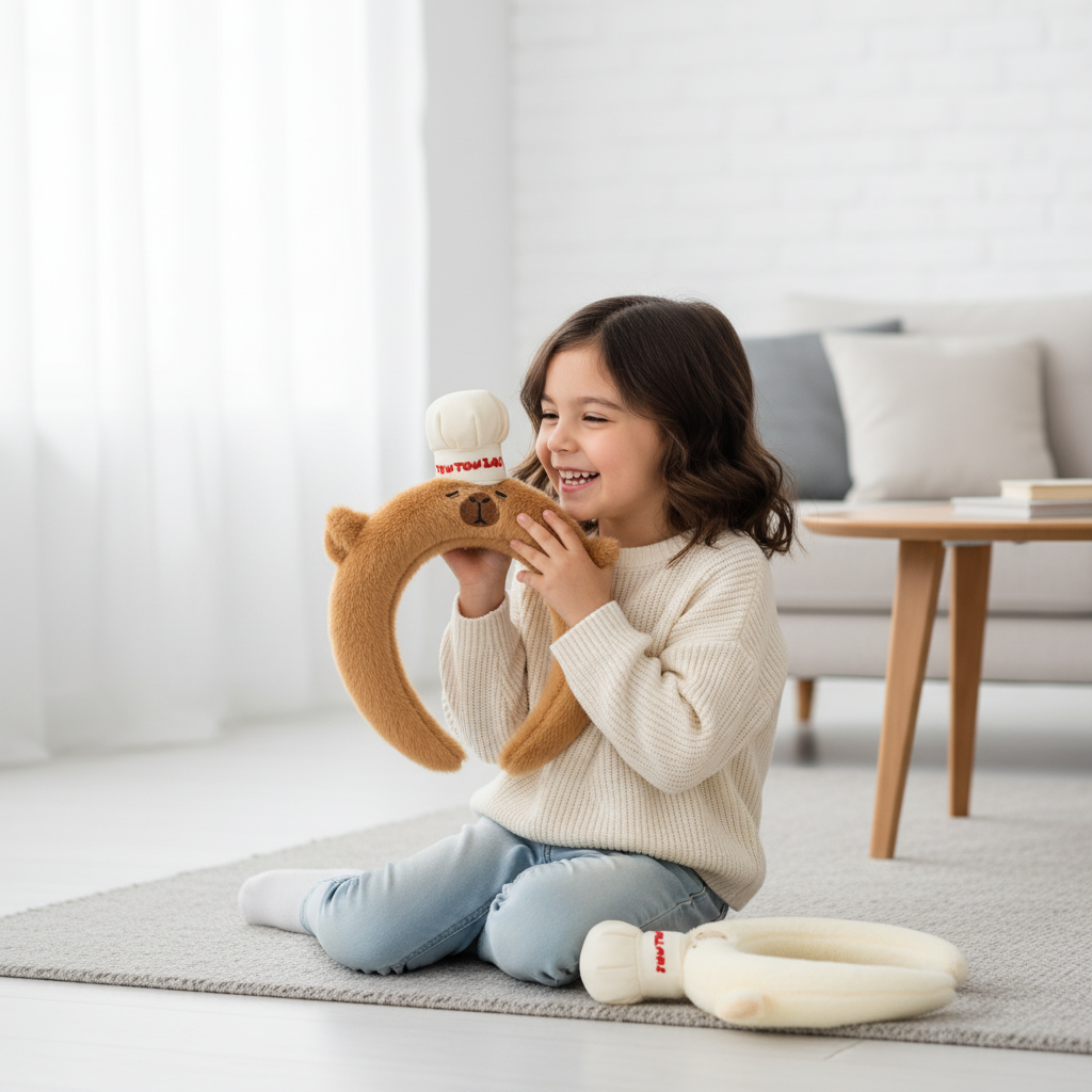 Plush Bear Chef Headband