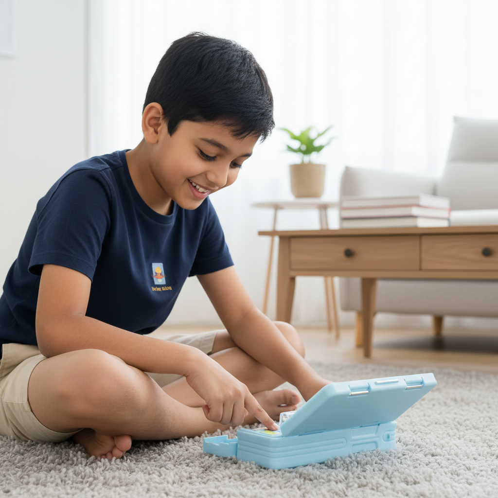 Cheerful Cat Study Lock Pencil Box
