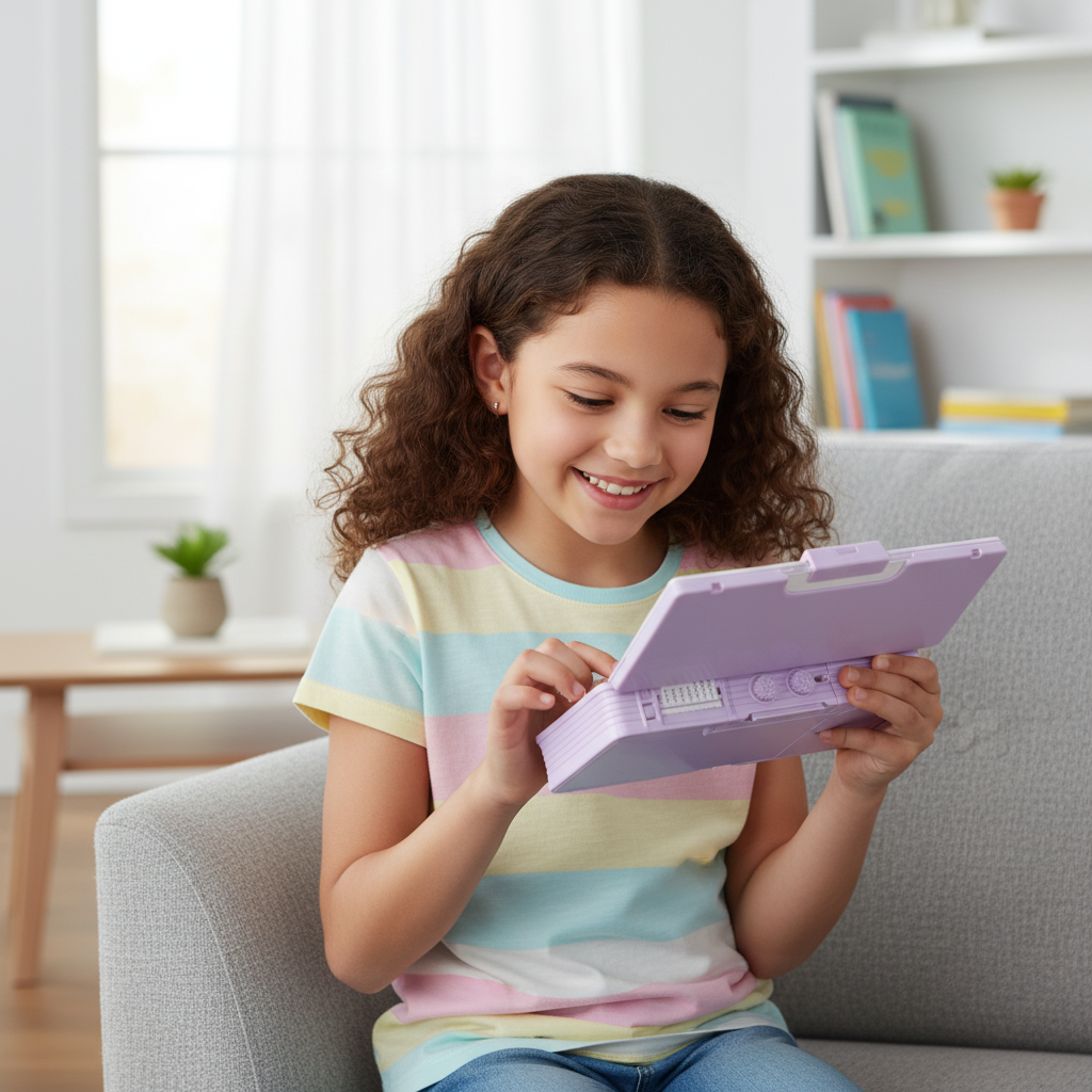 Cheerful Cat Study Lock Pencil Box