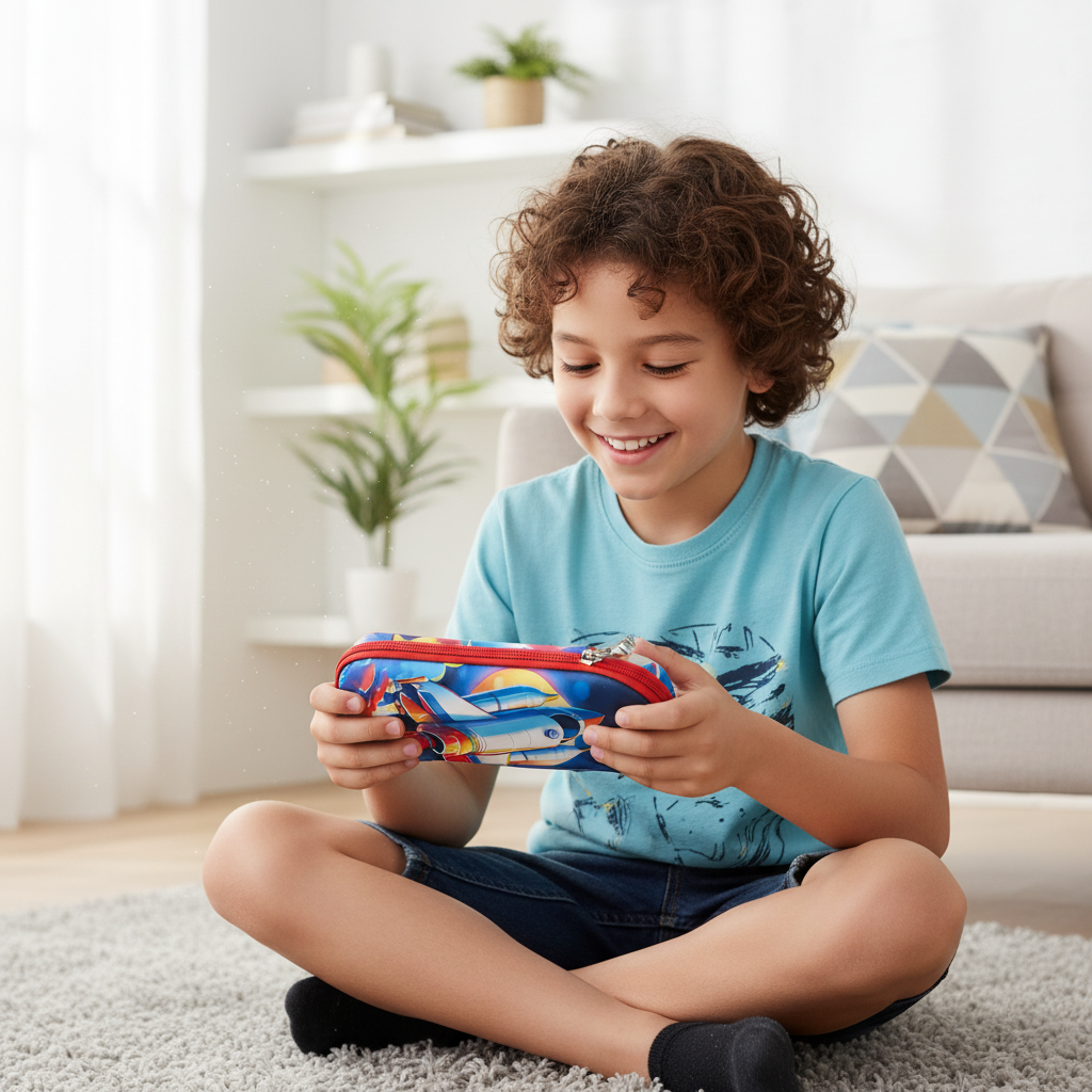 Galaxy Astronaut Zipper Pencil Pouch