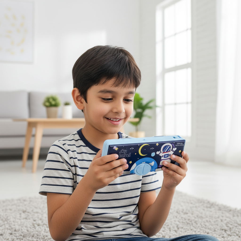 Space Mission Astronaut Lock Pencil Box