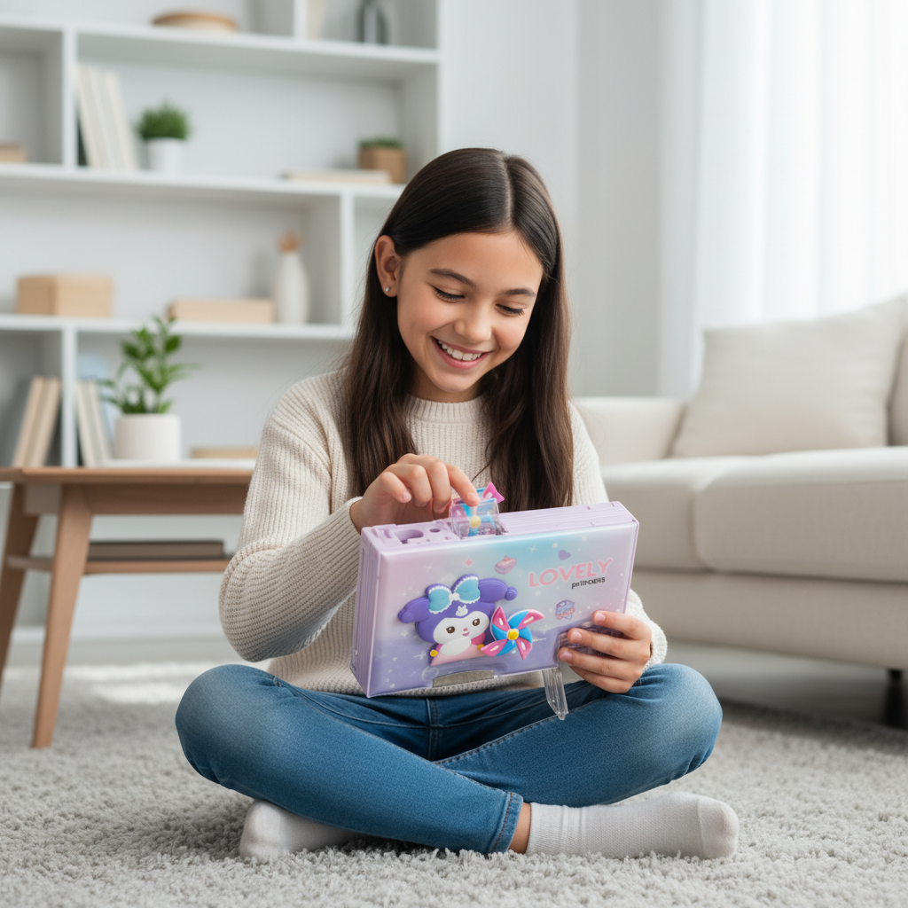 Nice Day Penguin Lock Pencil Box