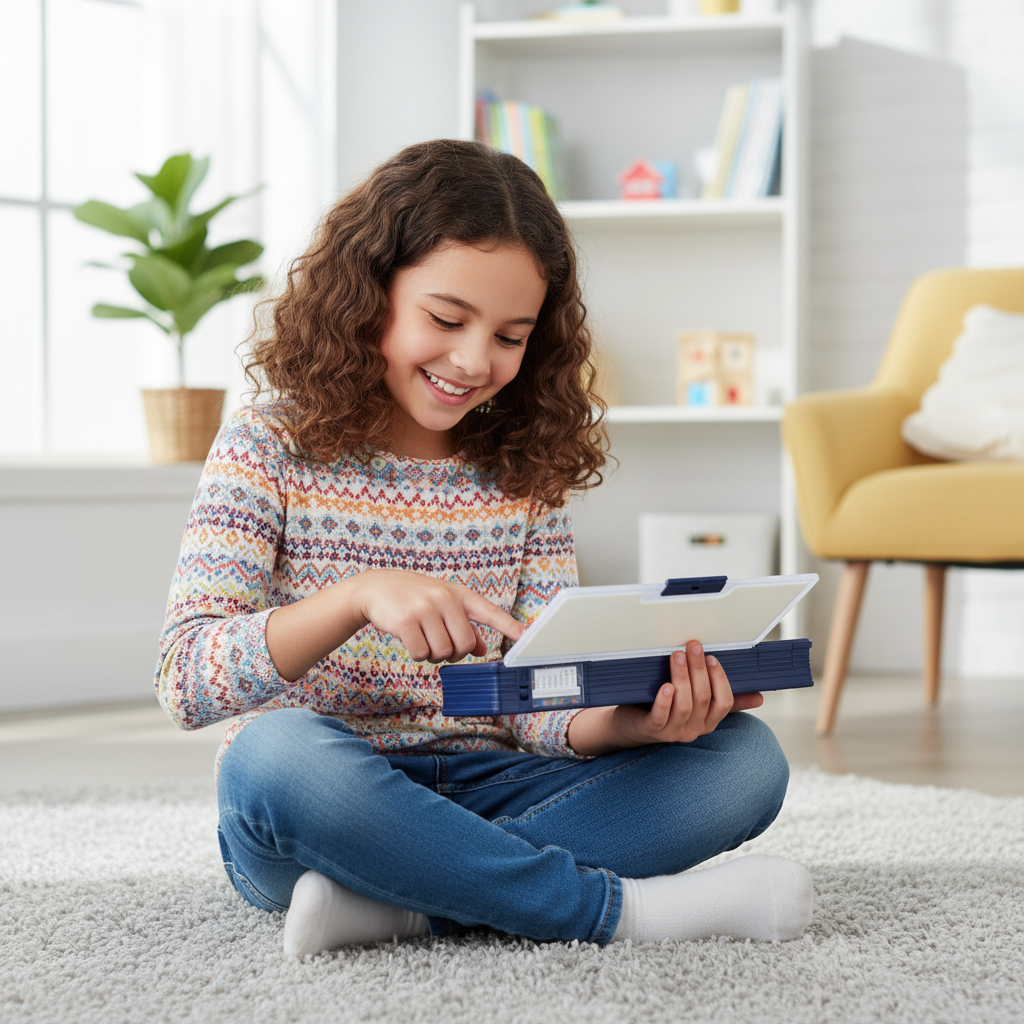 Smiley Dino Garden Lock Pencil Box