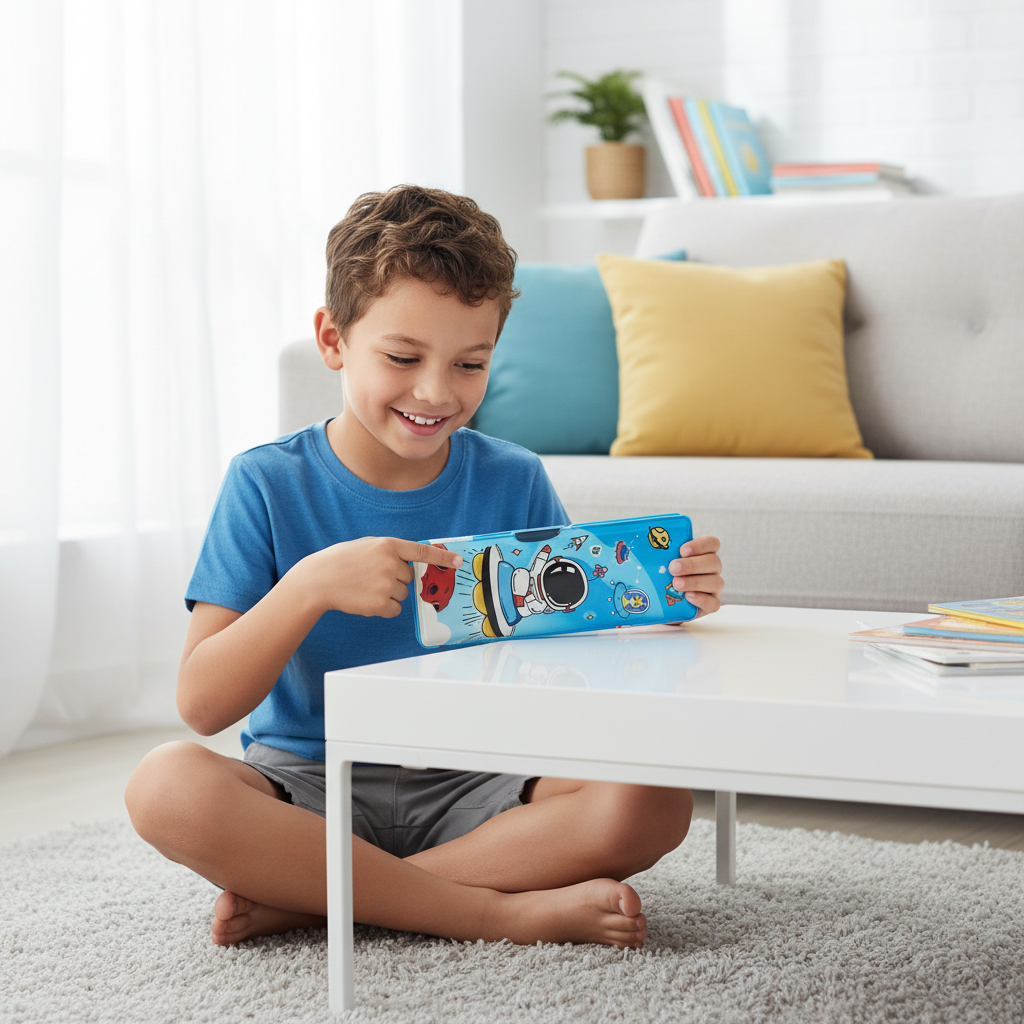 Cosmic Adventure Rocket Lock Pencil Box