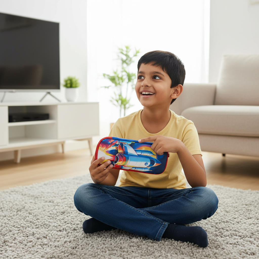 Galaxy Astronaut Zipper Pencil Pouch