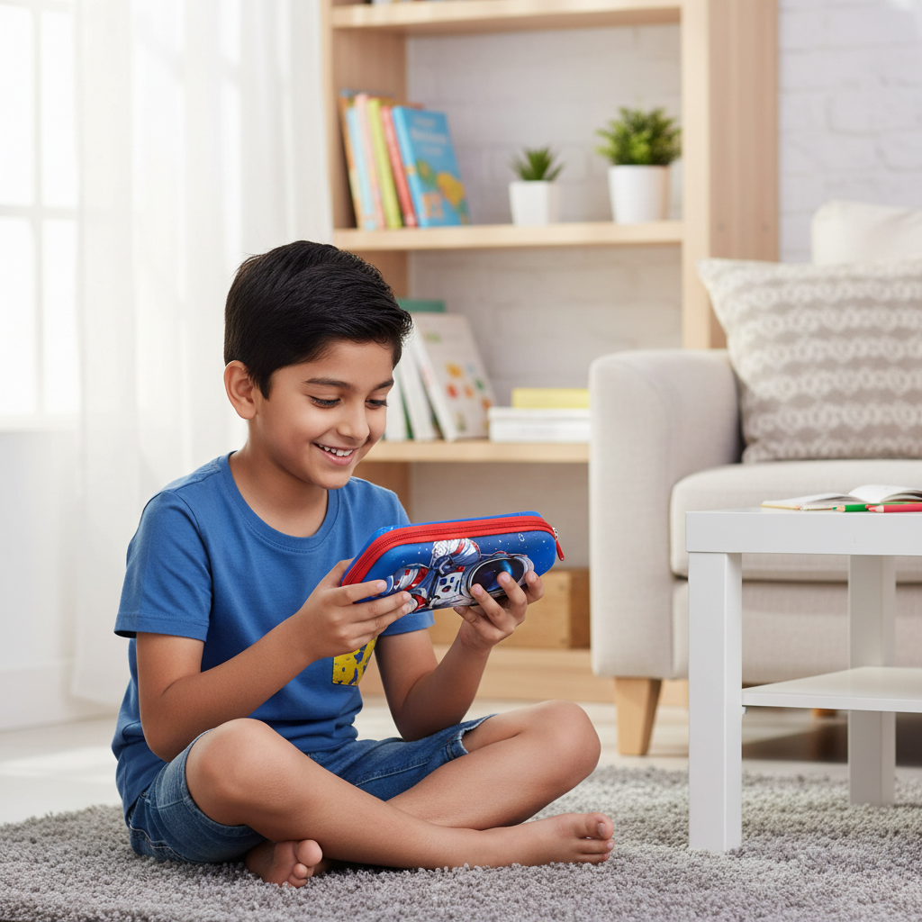 Galaxy Astronaut Zipper Pencil Pouch