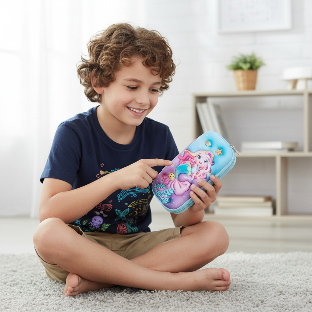 Galaxy Astronaut Zipper Pencil Pouch