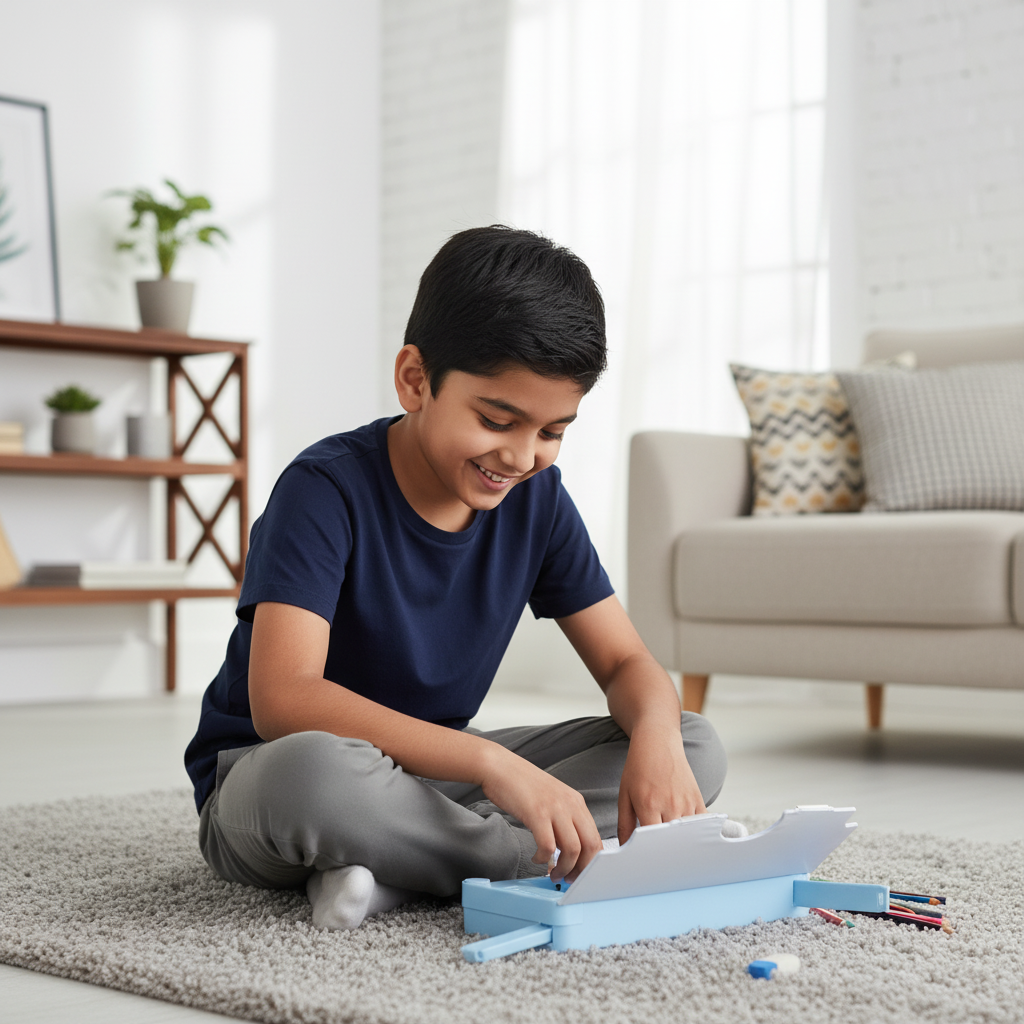 Space Mission Astronaut Lock Pencil Box