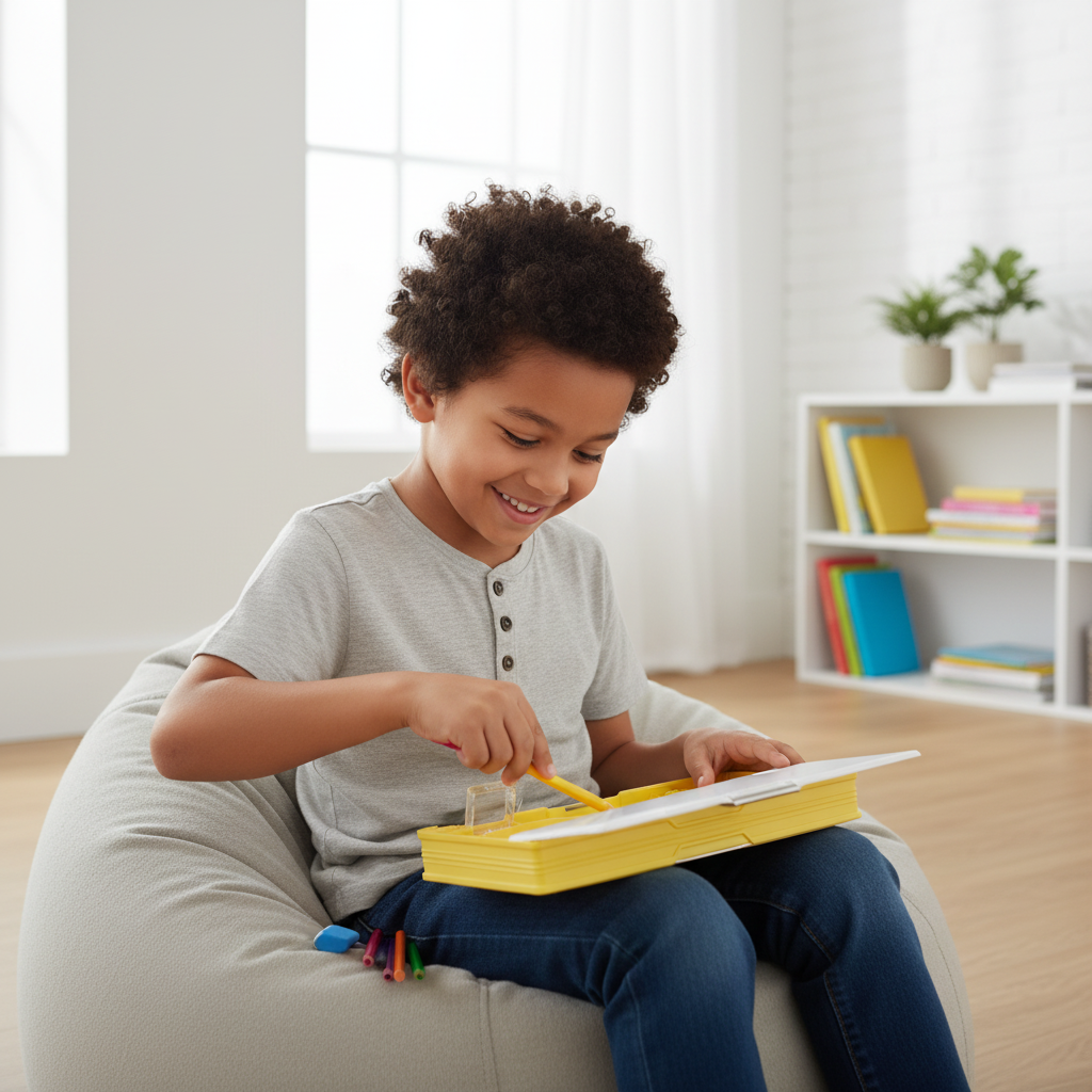 Nice Day Penguin Lock Pencil Box