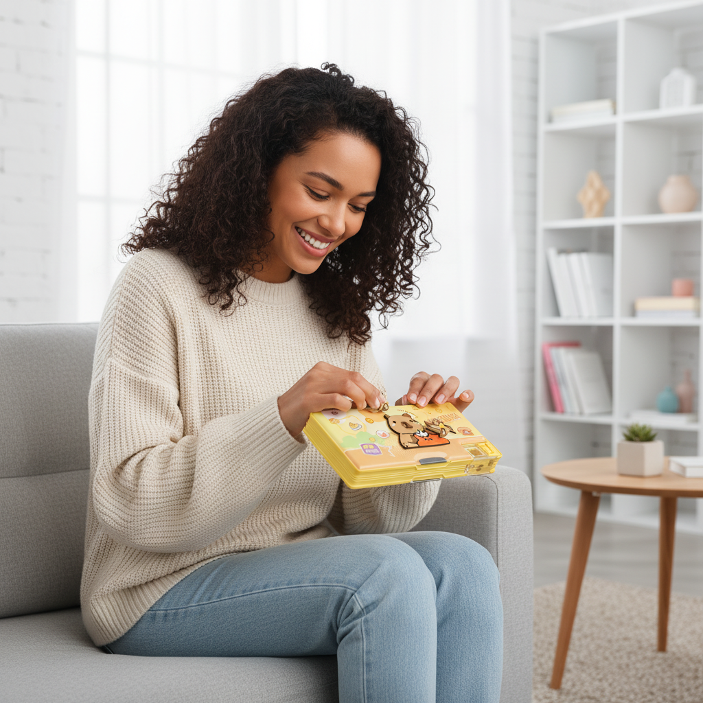 Nice Day Penguin Lock Pencil Box