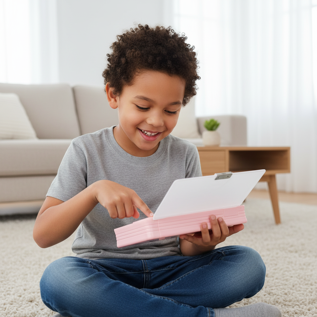 Cheerful Cat Study Lock Pencil Box