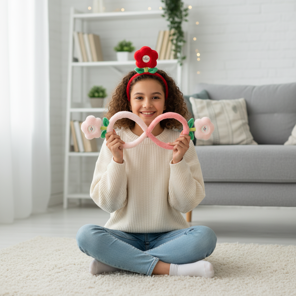 Plush Flower Headband