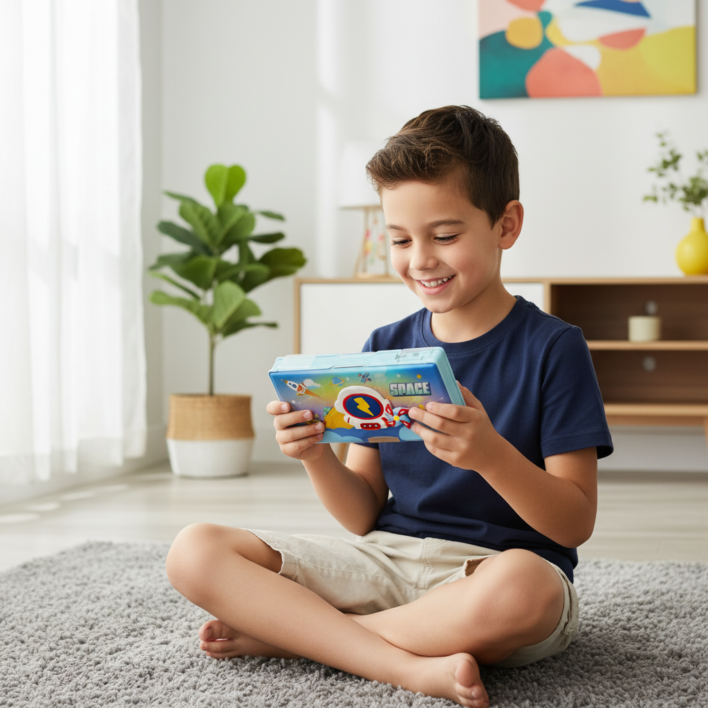 Nice Day Penguin Lock Pencil Box