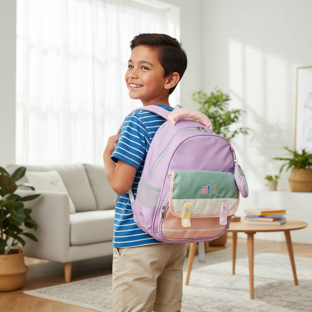 Lavender Puppy Toddler Backpack