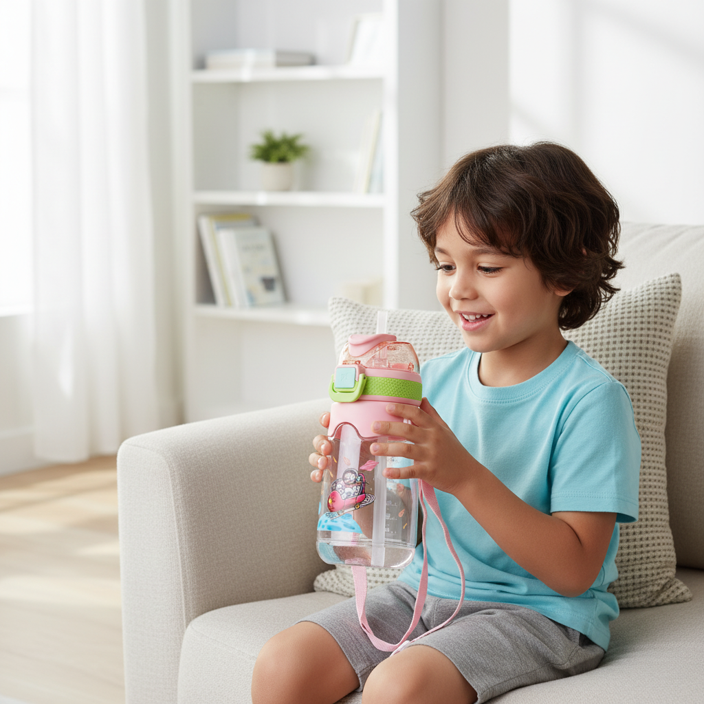 Astro Explorer Kids Straw Bottle