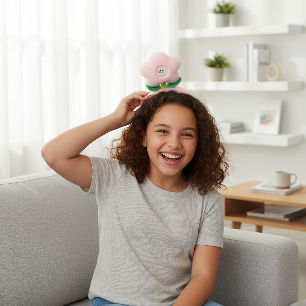 Plush Flower Headband