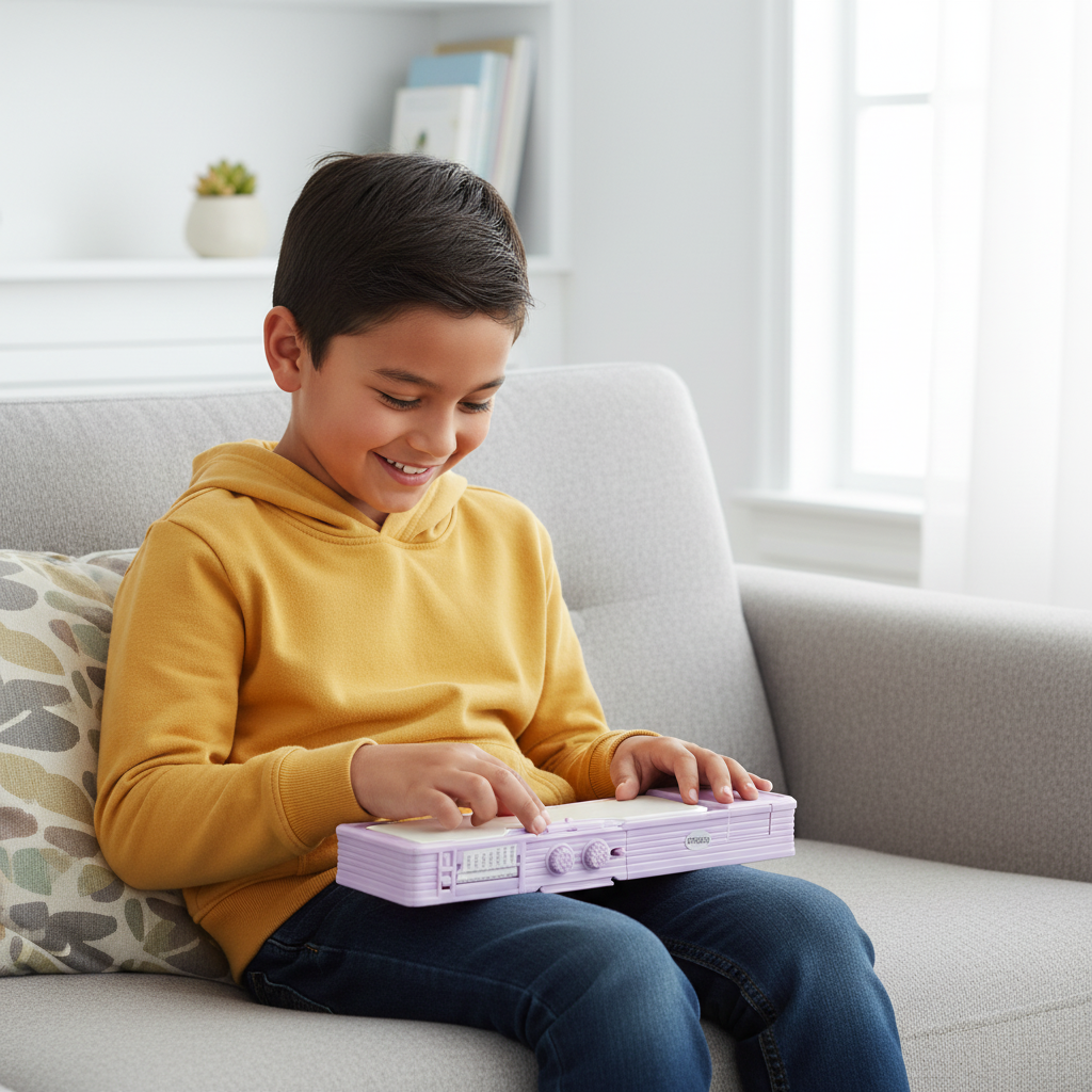 Cheerful Cat Study Lock Pencil Box