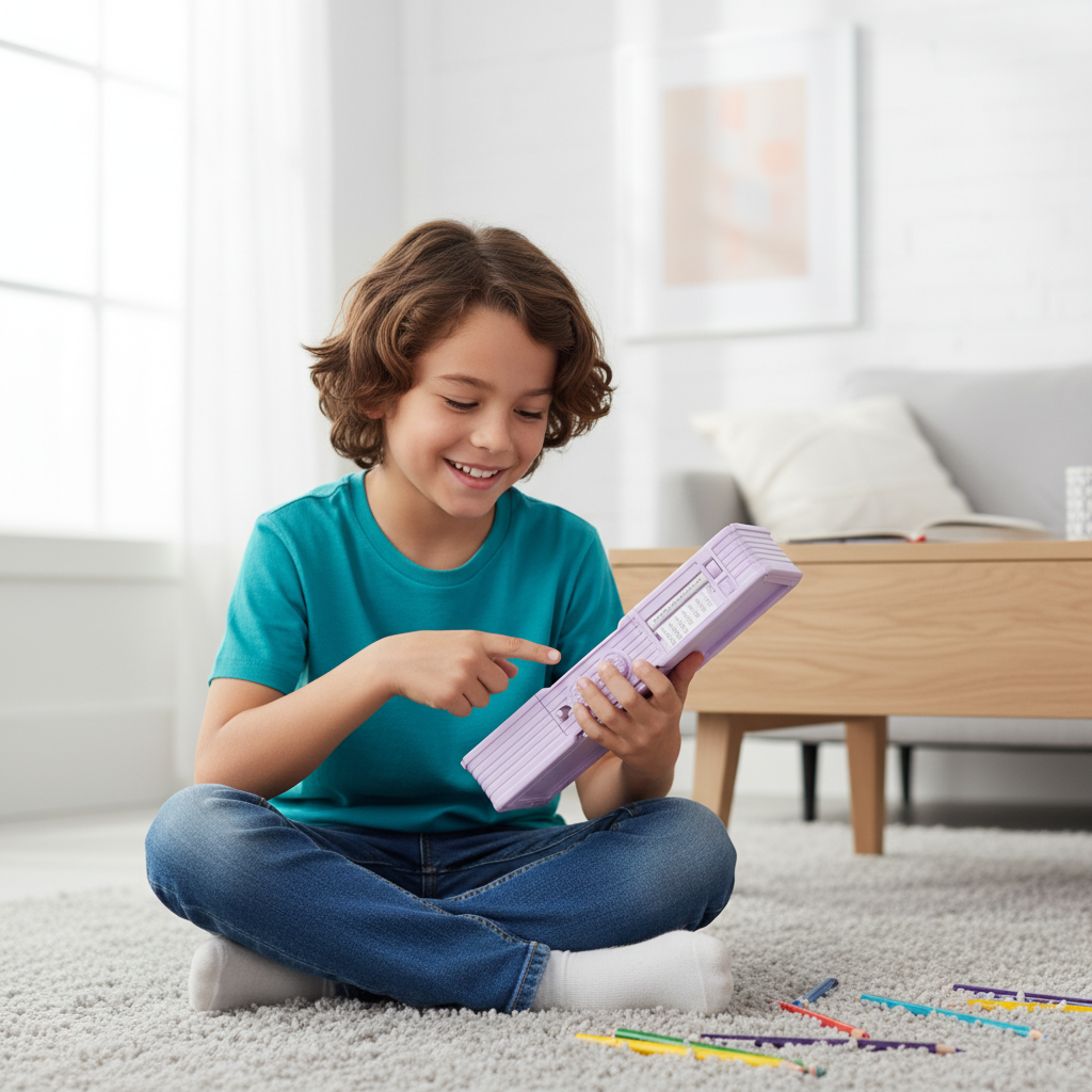 Cheerful Cat Study Lock Pencil Box