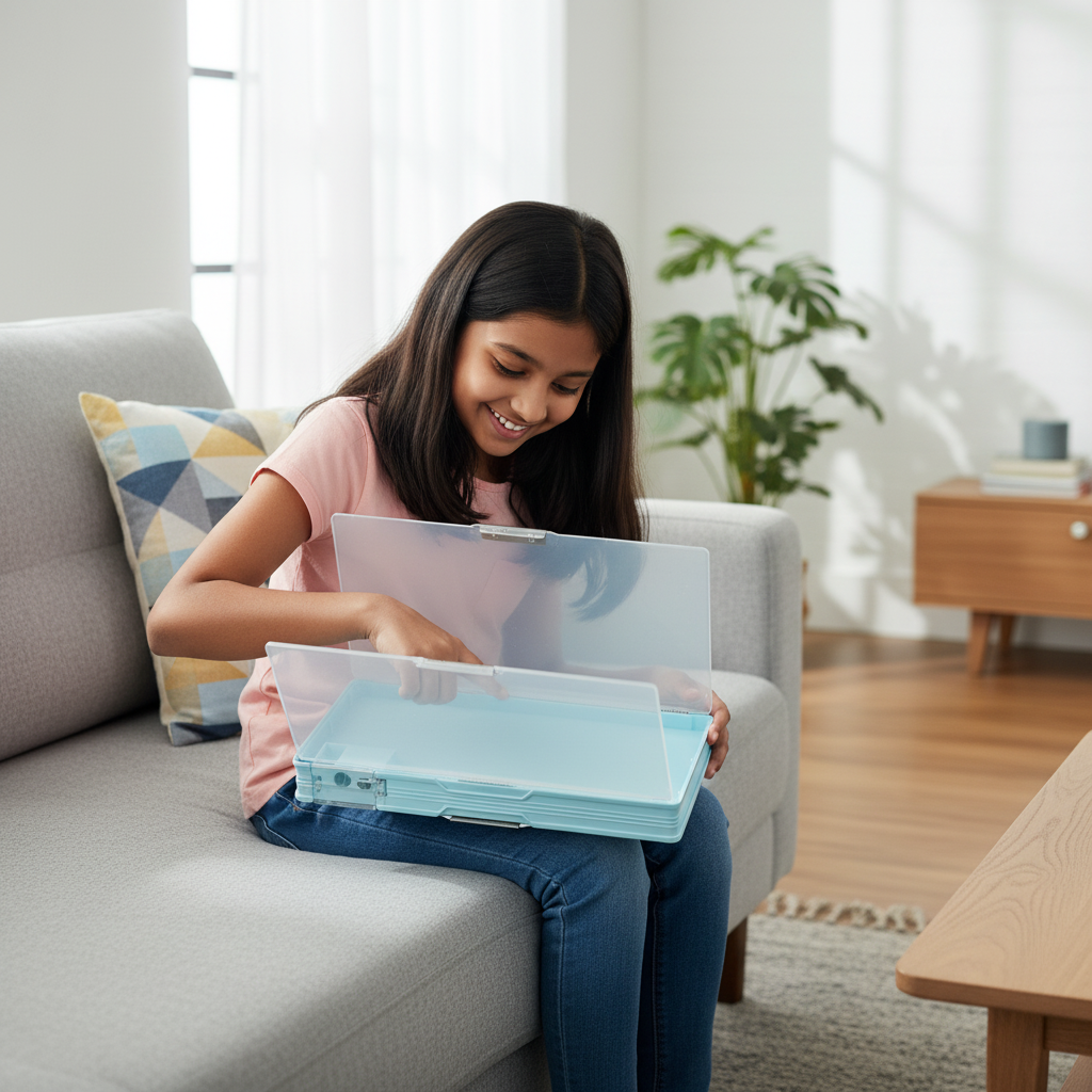 Nice Day Penguin Lock Pencil Box