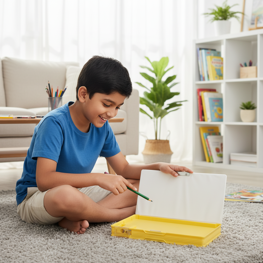 Nice Day Penguin Lock Pencil Box