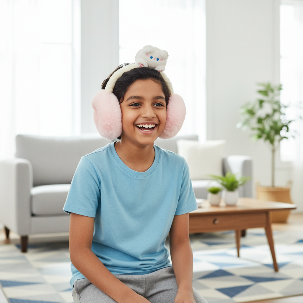 Bear-Themed Winter Earmuffs